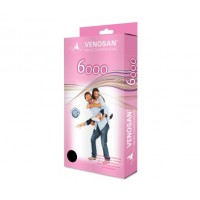 Meia 3/4 - Venosan 6000 20-30 / Pé Aberto-Bege 