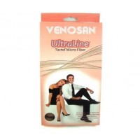 Meia 7/8 Ultraline 20-30 Pé Aberto Bege Venosan